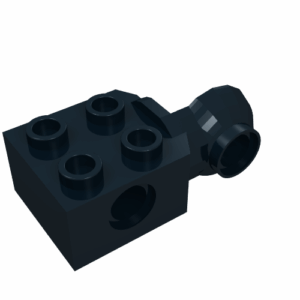 48171 - Technic, Brick Modified 2 x 2 with Pin Hole and Rotation Joint Ball Half Vertical