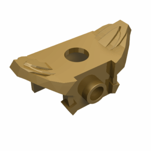 11097 - Minifigure Armor Shoulder Pads with Front Stud and 2 Back Studs