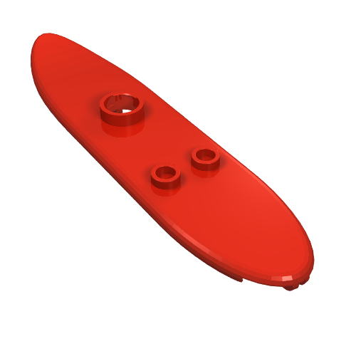 6075 - Minifigure, Utensil Surfboard Long