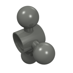 15460 - Technic, Steering Arm with 3 Tow Ball, Compact