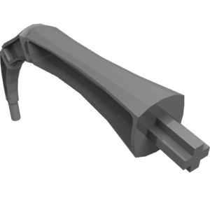 15107 - Appendage Bony Large with Axle (Leg / Rib / Tail)