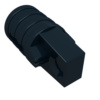 30552 - Hinge Cylinder 1 x 2 Locking with 1 Finger and Axle Hole on Ends with Slots