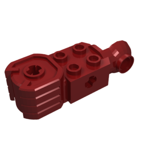 47431 - Technic, Brick Modified 2 x 2 with Axle Hole, Rotation Joint Ball Half Vertical, and Fist