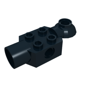 47452 - Technic, Brick Modified 2 x 2 with Pin Hole, Rotation Joint Ball Half Horizontal, and Rotation Joint Socket