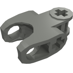 60176 - Technic, Axle Connector 2 x 3 with Ball Joint Socket - Closed Sides, Angled Forks with Closed Axle Holes