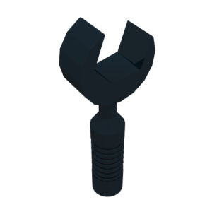 6246e - Minifigure, Utensil Tool Open End Wrench - 6-Rib Handle