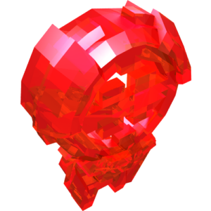 87799 - Hero Factory Chest Badge with Letter H and Spiked Bottom