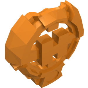 92199 - Hero Factory Chest Badge with 'H' and Flat Bottom