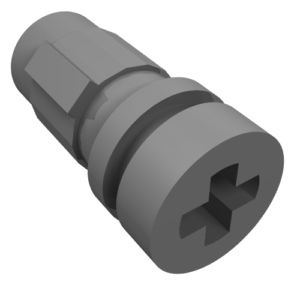 21755 - Large Figure Weapon, Lightsaber Hilt Half 2L with Axle Hole