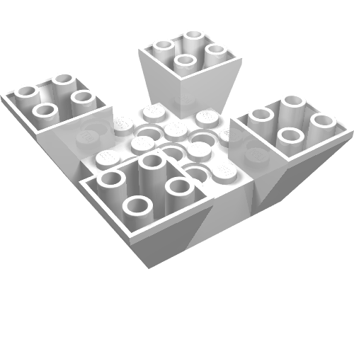 30373 - Slope, Inverted 65 6 x 6 x 2 Quad with Cutouts