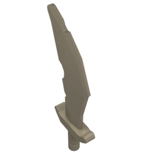 60752 - Minifigure, Weapon Sword, Scimitar with Nicks