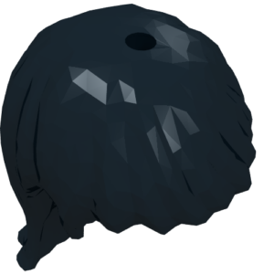 92255 - Mini Doll, Hair Friends Long Straight, Hole on Top, Hole on Side