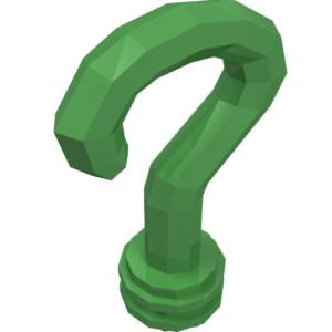 27146 - Minifigure, Utensil Cane Handle Curved Riddler Question Mark with Bar Holder