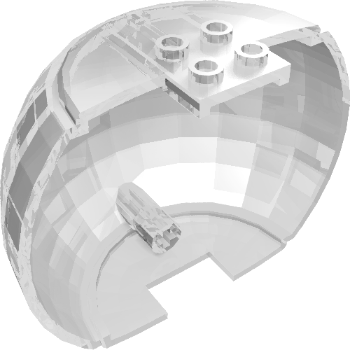 20455 - Cylinder Hemisphere 9 x 4 x 7 with 4 Studs on Top
