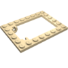 30041 - Plate, Modified 6 x 8 Trap Door Frame Horizontal