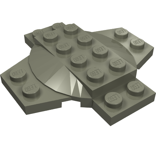 30303 - Plate, Modified 6 x 6 x 2/3 Cross with Dome