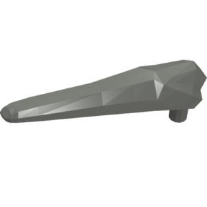 98087 - Dinosaur Jaw Lower Pteranodon with Pin - Flexible Plastic