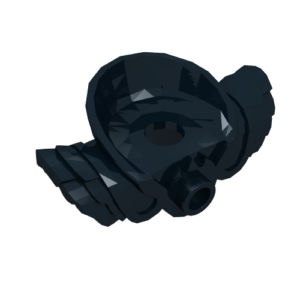 15086 - Minifigure Armor Shoulder Pads with Neck Protection, Front Stud and 2 Back Studs