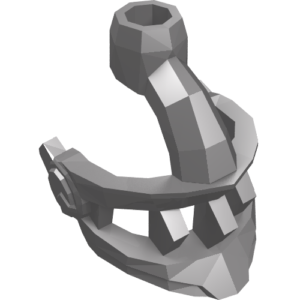 22400 - Minifigure, Visor Pointed with Face Grille