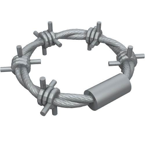 62700 - Minifigure, Utensil Barbed Wire Coil