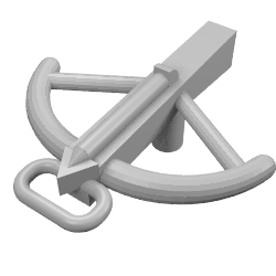 2570 - Minifigure, Weapon Crossbow