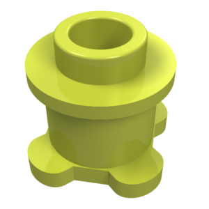 33286 - Brick, Round 1 x 1 x 2/3 with Flower Edge (4 Knobs on Base)