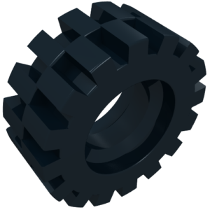 3641 - Tire 15mm D. x 6mm Offset Tread Small