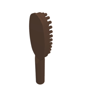 3852a - Minifigure, Utensil Hairbrush - 14mm Handle
