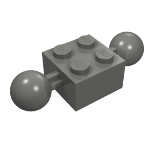 57908 - Technic, Brick Modified 2 x 2 with 2 Ball Joints