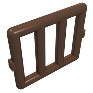 6016 - Bar 1 x 4 x 3 Window Grille