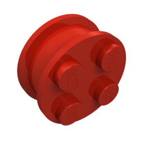 7039 - Wheel with 4 Studs and Metal Axle