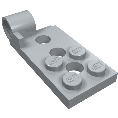 98285 - Hinge Plate 2 x 4 with Pin Hole and 3 Holes - Bottom