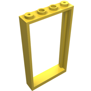 30179 - Door, Frame 1 x 4 x 6 with 4 Holes on Top and Bottom