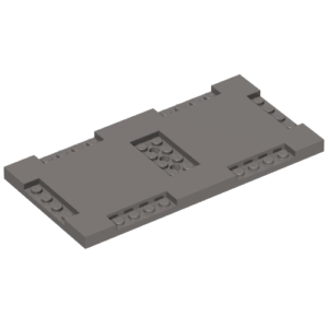 71772 - Brick, Modified 8 x 16 x 2/3 with 1 x 4 and 2 x 4 Indentations