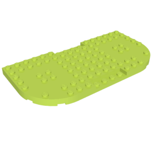 74166 - Brick, Modified 8 x 16 x 2/3 with 1 x 4 Indentations and 2 Rounded Corners