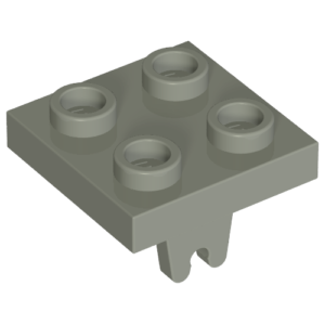 8 - Plate, Modified 2 x 2 with Wheel Holder Bottom