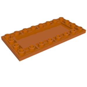 83496 - Tile, Modified 4 x 8 Inverted with Studs on Edges