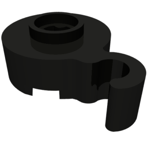 83497 - Hook Round 2 x 2 with Axle Hole and Bottom Stud Holder